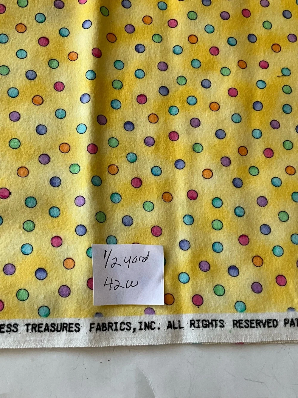 Flannel Quilting Sewing Fabric Lot Pink Green Peach Yellow White Watermelons